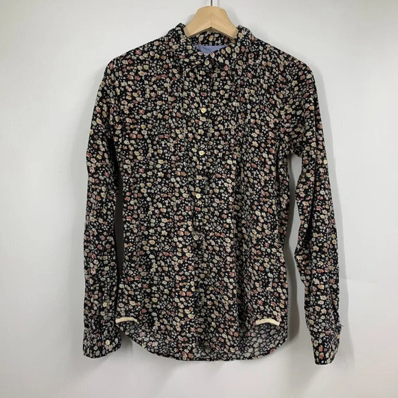 Birds of Paradise Trovata‎ Women's Ditsy Floral Pattern Corduroy Shirt Size XS - Picture 1 of 14